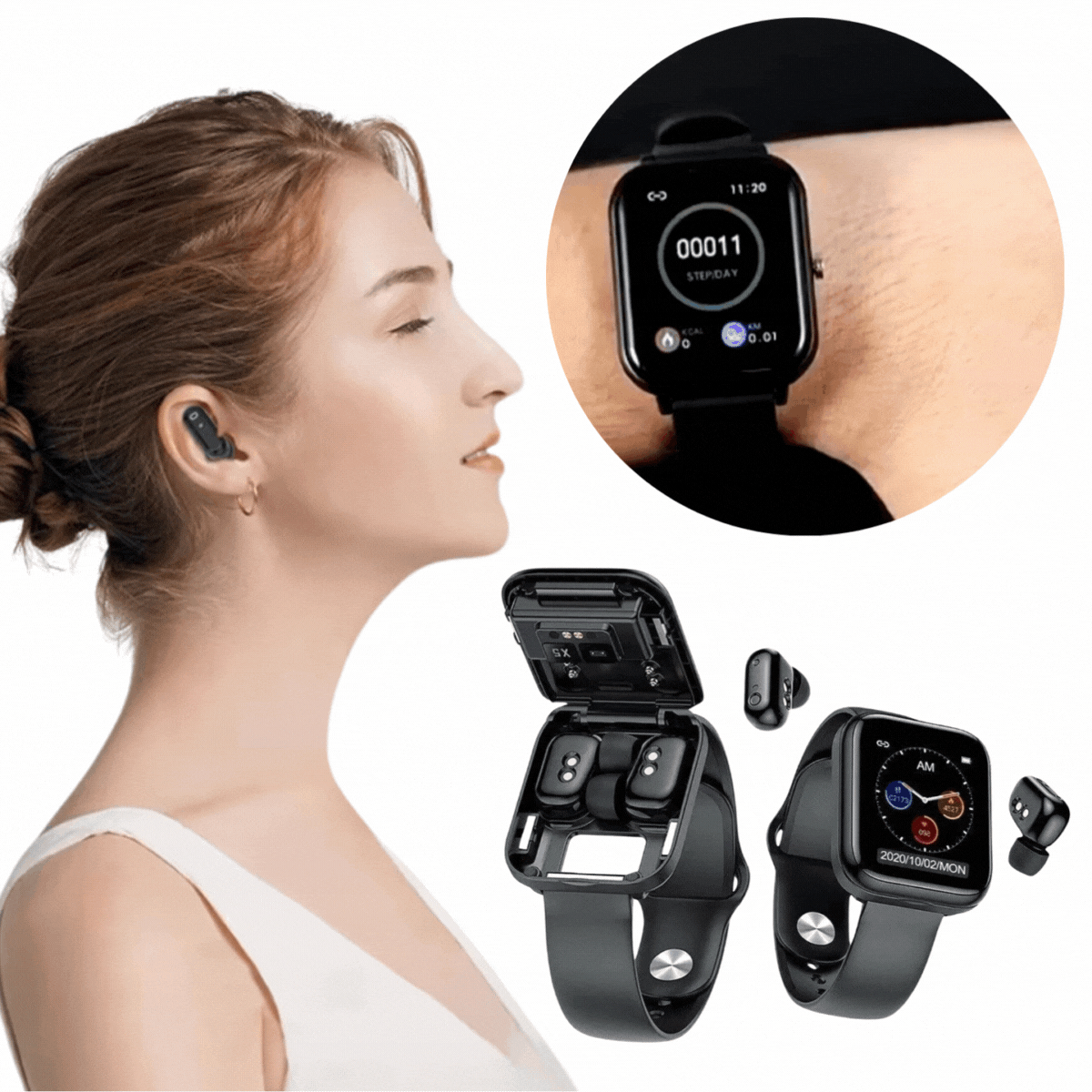 2 in 1 SmartWatch Pro™ | Redefine How You Experience Time and Sound!